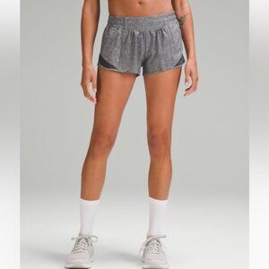 Lululemon Hotty Hot shorts 2.5” size 6 in heathered black
